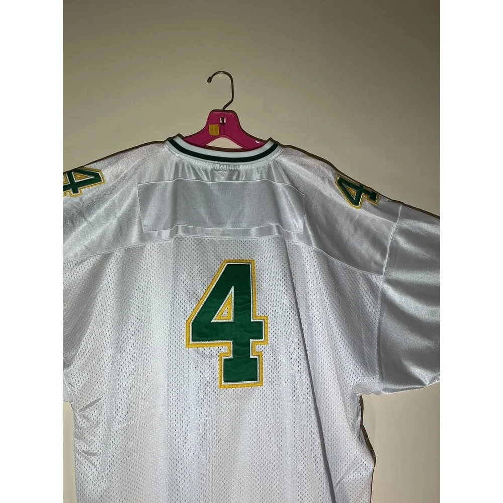 Vintage‎ Rare ASG Athletics Mens XXXL White Green Gold Football Jersey #4 NWT